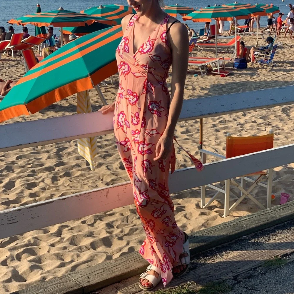DVF wrap silk maxi dress - Picture 1 of 6